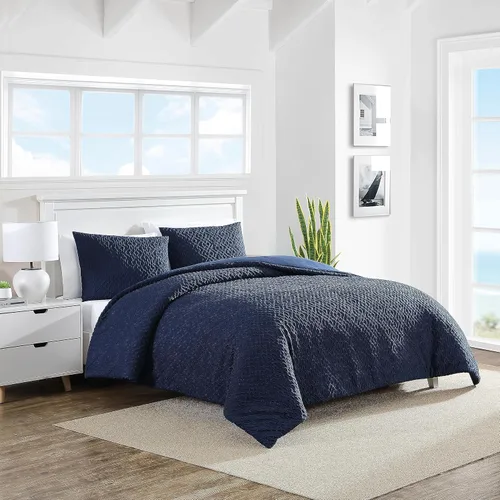 Vista 9 de Nautica - Juego de funda de edredón tamaño individual, ropa de cama de microfibra suave y acogedora con funda a juego, decoración del hogar