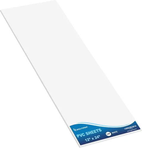 Vista 103 de Mega Format Hojas de plástico de PVC expandido – Hoja negra rígida de 5 x 7 pulgadas para manualidades, señalización y exhibiciones – Sintra Negro