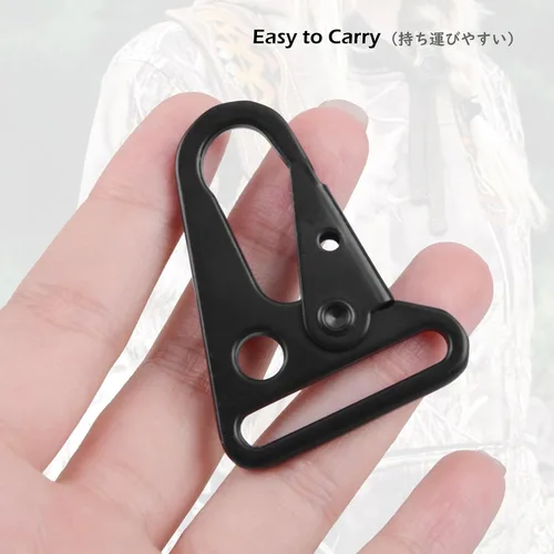 Vista 5 de TRIWONDER Clips de boca ampliados HK Gancho de alta resistencia Ganchos a presión Clips de honda para Paracord al aire libre bolsa mochila