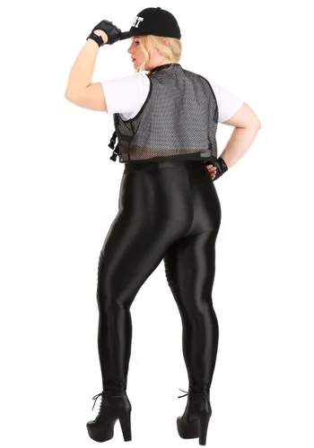 Vista 2 de Disfraz de Oficial SWAT para Mujer Talla Plus Multicolor