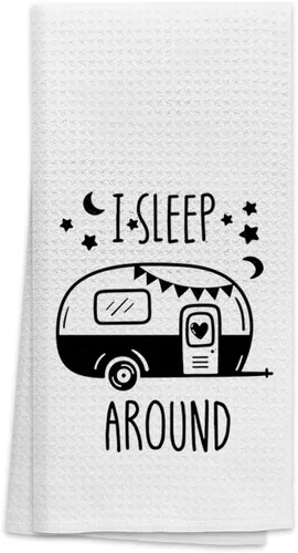 Vista 10 de OHSUL Love is Staying Together After Trying to Park The Camper - Toallas de cocina altamente absorbentes, toallas de mano para camping, toalla de té