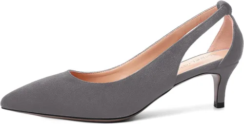 Vista 2 de AMBELIGHT Zapatos de tacón bajo para mujer, sin cordones, con puntera puntiaguda, de 2.0 in