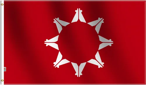 Vista 14 de Bandera de pueblo nativo americano Triba Abenaki de 3 x 5 pies, grande, tela de seda suave 100D para interiores y exteriores, 36 x 60 pulgadas