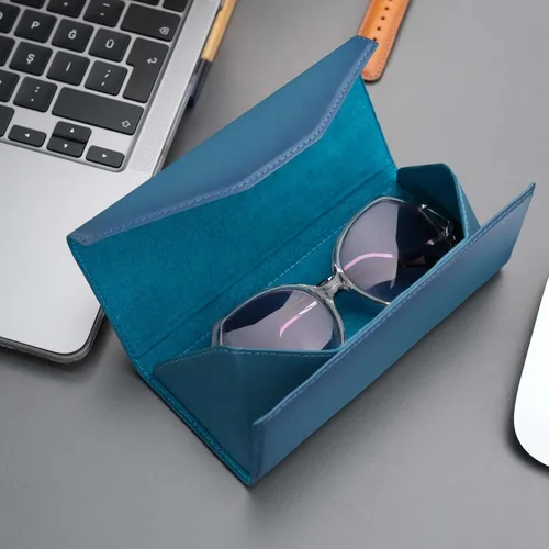 Vista 5 de Egypt Triangle Design - Funda de cuero para lentes de sol y gafas de sol