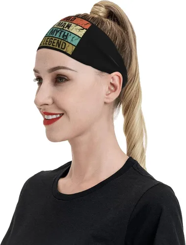 Vista 6 de Cat Dad The Man The Myth The Legend Headband for Men Women Sports Sweatband for Fitness Exercise Moisture Wicking Running Yoga Hairbands