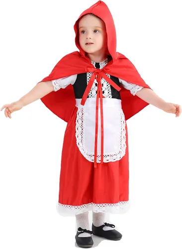 Vista 2 de Disfraces de capucha roja para niñas 2T a 14
