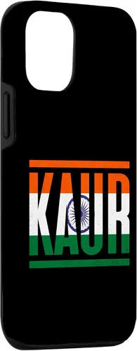 Vista 3 de Funda para iPhone 15 Kaur con apellido familiar y orgullo de la bandera de la India