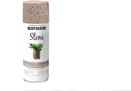 Vista 5 de Rust-Oleum 7992830 Stone Creations - Pintura en aerosol, 12 onzas, piedra gris Gris (Gray Stone)