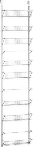 Vista 8 de Home-Complete Organizador de despensa sobre la puerta, organizador de 9 niveles para almacenamiento de baño, armario o cocina, organizadores