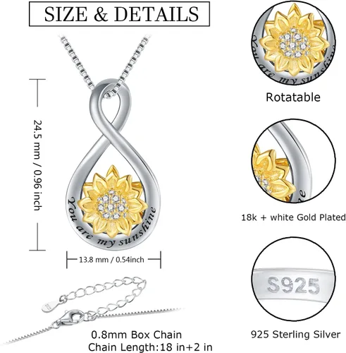 Vista 9 de Anillos giratorios para la ansiedad para mujeres, plata de ley 925, bandas de promesa rosa rosa para aliviar el estrés, joyería antiansiedad