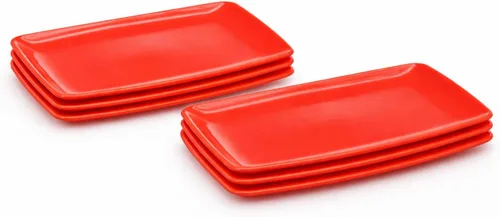 Vista 27 de Mintra Home - Platos reutilizables para servir (azul, cuadrado, 2 unidades (14 pulgadas)