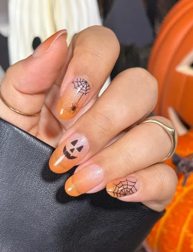 Vista 8 de AutyaMee Tiras de uñas de gel semicuradas (abeja y flor), 20 unidades de envolturas de uñas de gel, calcomanías, rosa nude, calidad de salón