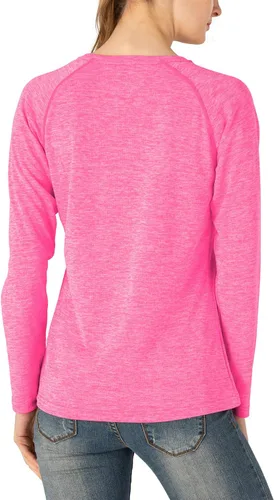 Vista 2 de TBMPOY Camisas de manga larga con protección solar UPF 50+ para mujer, con SPF ligero, para senderismo, correr, pescar, al aire libre