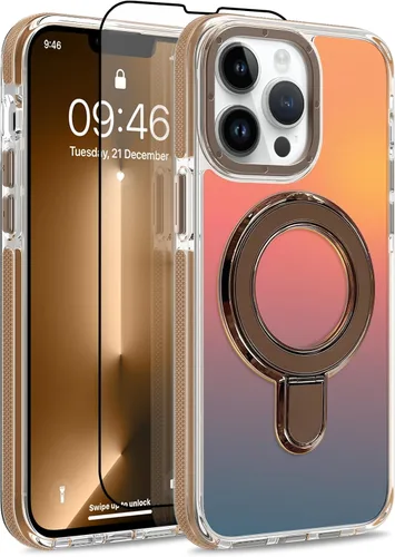 Vista 71 de Funda magnética para Google Pixel 10 Pro XL [compatible con Magsafe] [bonito diseño fluorescente de moda] a prueba de golpes, delgada, translúcida