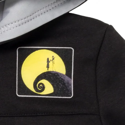 Vista 6 de Disney Pesadilla Antes de Navidad Jack Skellington Oogie Boogie Sally Sudadera con capucha de forro polar con cremallera de tres cuartos para niños