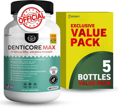 Vista 13 de Max for Gums and Teeth Health – 40 mil millones de UFC Probióticos orales avanzados, soporte para el aliento fresco, 60 cápsulas (paquete de 1)