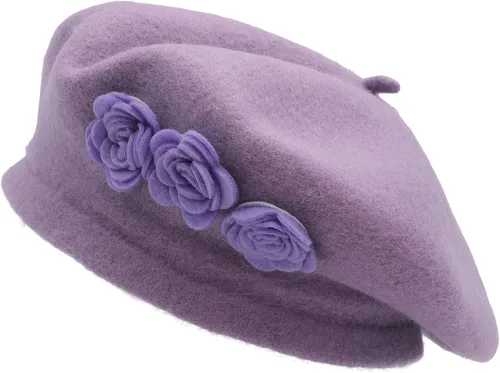 Vista 17 de ZLYC Boina Francesa de Lana Sombrero Color Sólido Gorra Boina para Mujeres y Niñas Amarillo básico