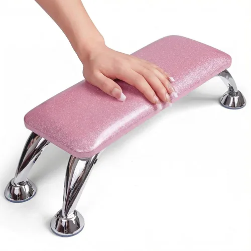 Vista 7 de Reposabrazos para tecnología de uñas, reposabrazos de uñas fácil de limpiar, reduce el dolor de espalda para tecnología de uñas, reposabrazos