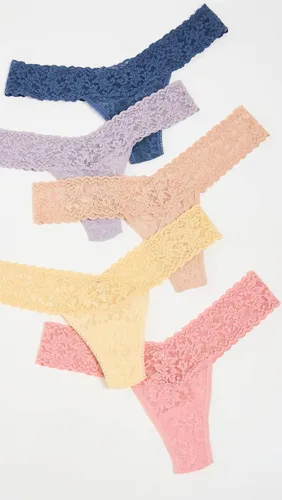 Vista 2 de Hanky Panky Paquete de 5 tangas de tiro bajo de moda