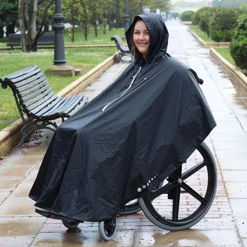 Vista 6 de GOTITA Poncho impermeable para sillas de ruedas - Impermeable universal - Diseño italiano