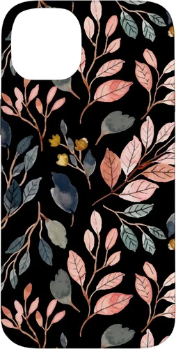 Vista 15 de iPhone 16 Green Botanical Fern Foliage Watercolor Floral Pattern Case
