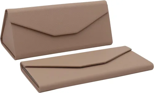 Vista 148 de Real Sic Funda para lentes de sol para hombres y mujeres, soporte magnético plegable para lentes de sol, inspirado en el color sólido