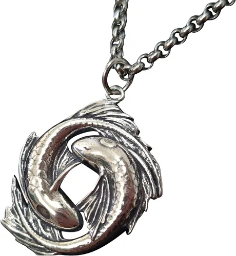 Vista 17 de Collar Yin Yang para hombre, joyería colgante de alta calidad de aspecto antiguo, regalos de Yin Yang, joyería vikinga para hombres