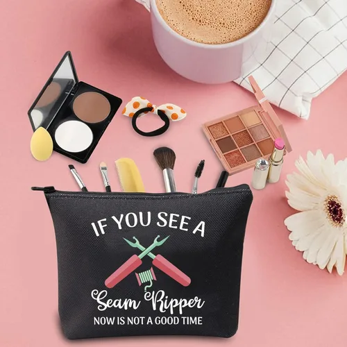 Vista 5 de TSOTMO Bolsa de accesorios de costura de regalo para acolchar amante de la costura bolsa con cremallera para alcantarillado sastre disfraz diseñador