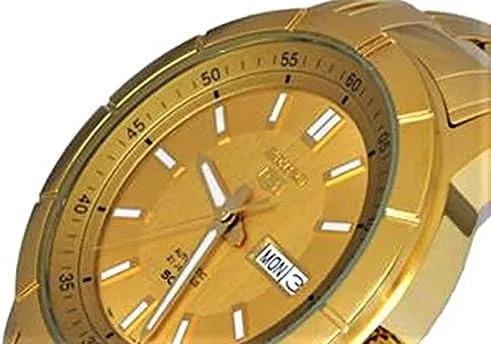 Vista 4 de Seiko Seiko 5 reloj automático de oro para hombre SNKN62