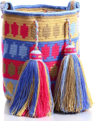 Vista 3 de WYOU Designer Collection Hobo Bag Wayuu Crochet, Medium