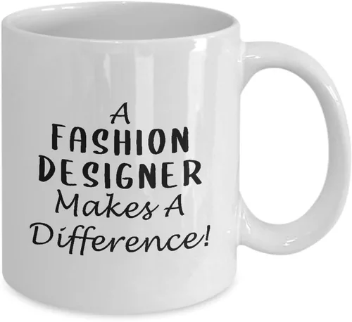 Vista 2 de Gifts for Fashion Designer Coffee Mug Tea Cup - Textile Artist Designing Clothing Stylist Industry Funny Cute Thank You Appreciation Idea - Makes a