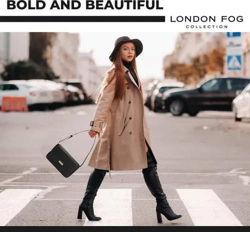 Vista 4 de LONDON FOG ASTOR and IRIS Bolso de hombro para mujer con correa ajustable