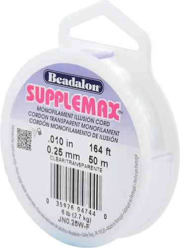 Vista 17 de Beadalon Hilo para cuentas SuppleMax, transparente, 0.01 in / .006 pulgadas