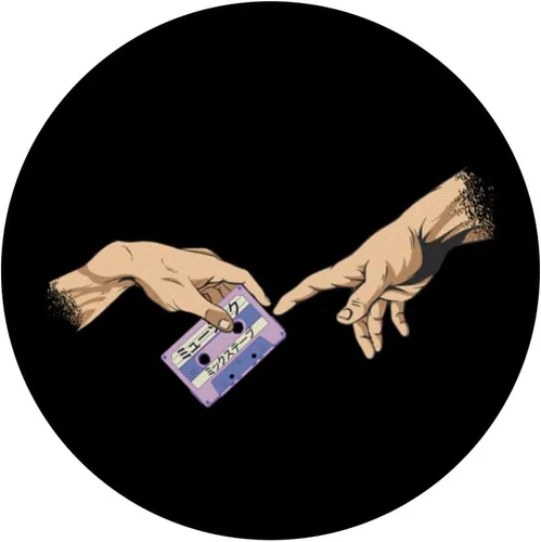 Vista 3 de Vaporwave Aesthetic Music Synthwave Vaporwave Audio Tape PopSockets Adhesive PopGrip