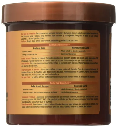 Vista 5 de Every Strand Simply Curls - Crema para rizos de aceite de coco/karité, 15 onzas
