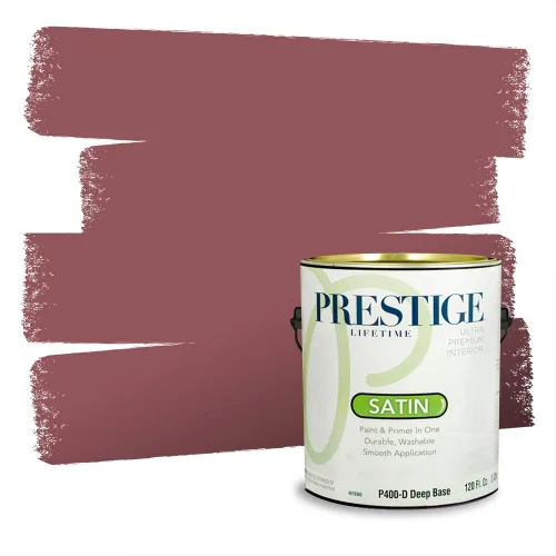Vista 205 de Prestige Paints Pintura exterior e imprimación en uno, 1 galón, plano, coincidencia comparable de Valspar* Amber Rose*