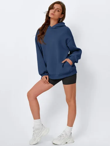 Vista 5 de EFAN Sudaderas con capucha de gran tamaño para mujer, sudaderas de forro polar con capucha, suéteres casuales y cómodos de moda de otoño 2025