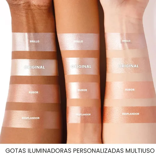 Vista 7 de ICONIC LONDON Iluminador Gotas líquidas de resaltado para un brillo radiante, sin crueldad, maquillaje vegano