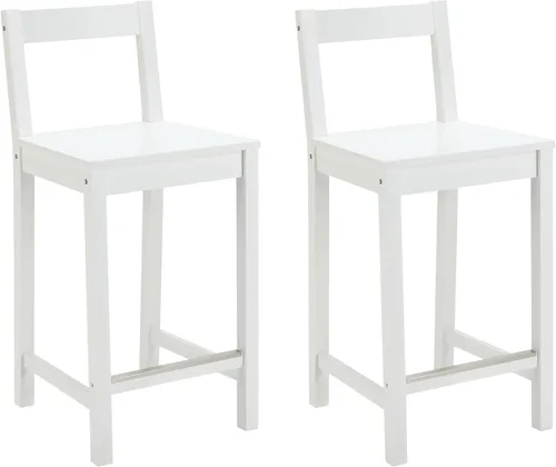 Vista 11 de Amazon Basics Taburete de bar de madera con respaldo 24", negro, 1 unidad