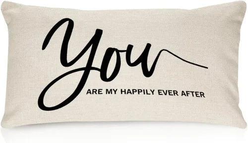 Vista 16 de Fundas de almohada lumbar de 12 x 18 pulgadas con citas divertidas de algodón y lino, para sofá, sala de estar, decoración de inauguración