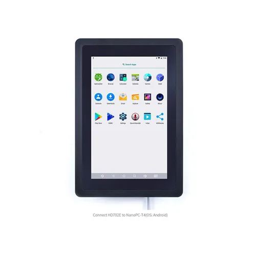 Vista 6 de Pantalla LCD eDP de 7 pulgadas con Cap-Touch (HD702E), Trabajo con NanoPC-T4