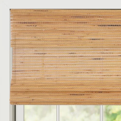 Vista 12 de Persianas romanas de bambú, persianas de madera tejida a medida, sin cables, con filtro de luz, cortinas de bambú natural para puertas, ventanas