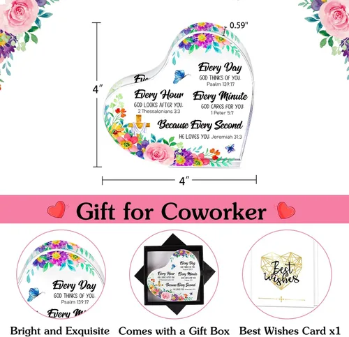 Vista 7 de FaCraft Regalos cristianos para mujeres y hombres, regalos inspiradores de fe, versículos de la Biblia, decoración religiosa, pisapapeles