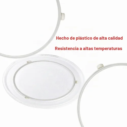Vista 5 de Anillo giratorio de microondas para microondas GE, WB06X10705 Anillo de rodillo de microondas, soporte de bandeja de placa de vidrio