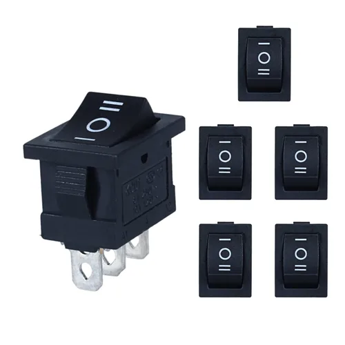 Vista 11 de Interruptor basculante de 2 pines y 2 posiciones SPST con cierre de encendido y apagado, 6 unidades, 12 V, 110 V, 250 V, 10 A