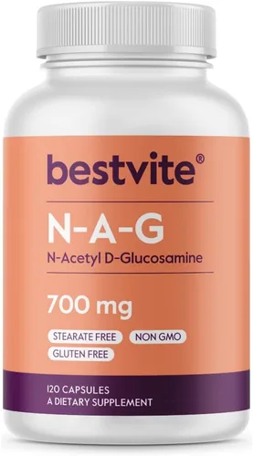 Vista 8 de BESTVITE N-acetil glucosamina (N-A-G) 700 mg (240 cápsulas) (120 x 2)