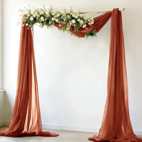 Vista 17 de MLMW Tela de Drapeado para Arco de Boda 1 Panel 29" x 20 Pies Tela Transparente Negra Cortinas de Telón de Fondo para Arco de Boda Cortinas Negro