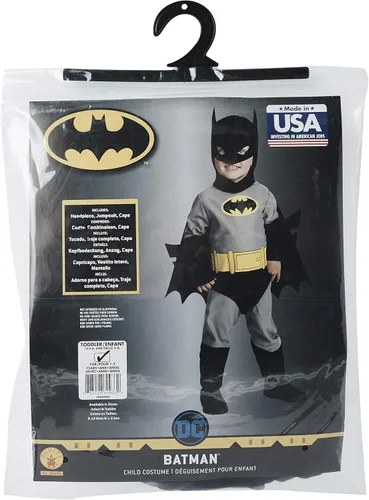 Vista 6 de Rubie's Disfraz infantil de Batman, Gris