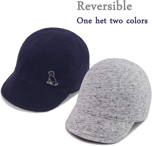 Vista 3 de Keepersheep Sombrero infantil reversible del sol de la gorra de béisbol del bebé, algodón del bordado de Shell