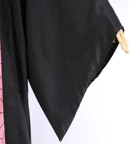 Vista 7 de IOKTSS Demon Tanjiro Nezuko Shinobu - Disfraz de cosplay de anime Slayer kimono, conjunto de disfraz de Halloween con pelucas para hombres y mujeres